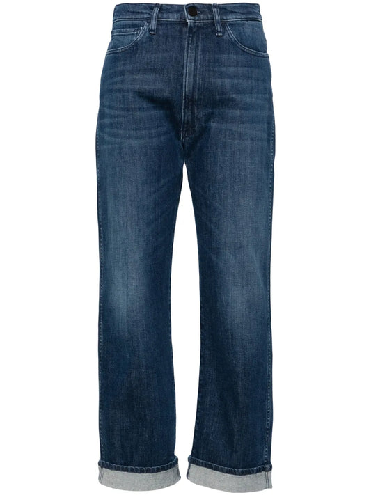 Mid-Rise Cropped Jeans