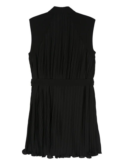 Pleated Midi Shirt Dress