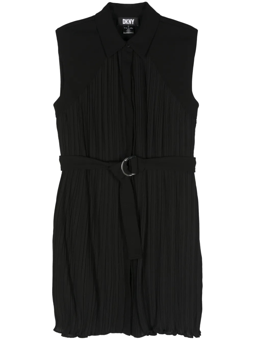Pleated Midi Shirt Dress