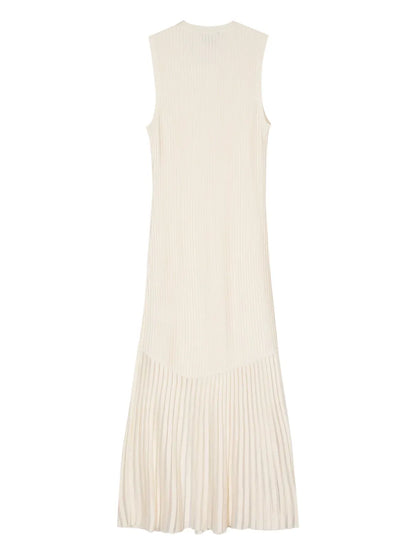 Sleeveless Ribbed-Knit Maxi Dress