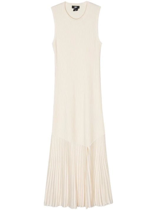 Sleeveless Ribbed-Knit Maxi Dress