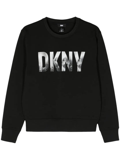 Skyline-Logo Print Cotton-Blend Sweatshirt