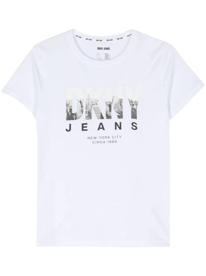 Skyline Photograph-Print T-Shirt