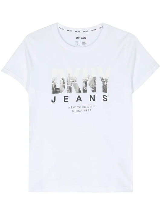 Skyline Photograph-Print T-Shirt