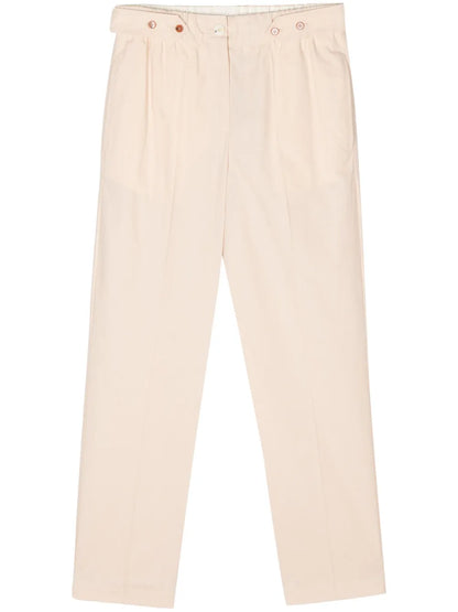 Waist-Tabs Tapered Trousers