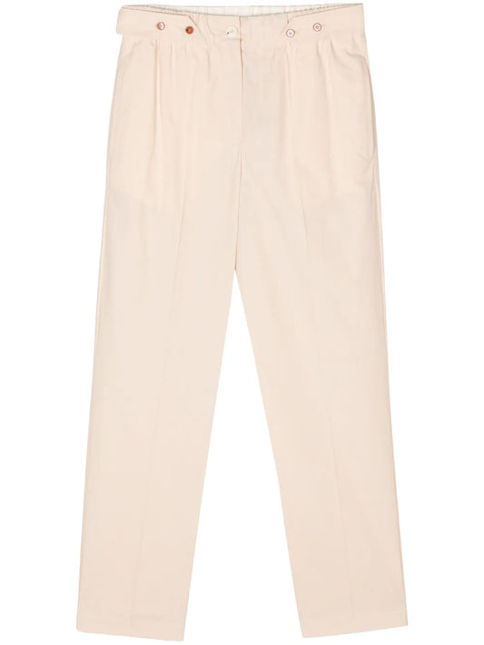 Waist-Tabs Tapered Trousers