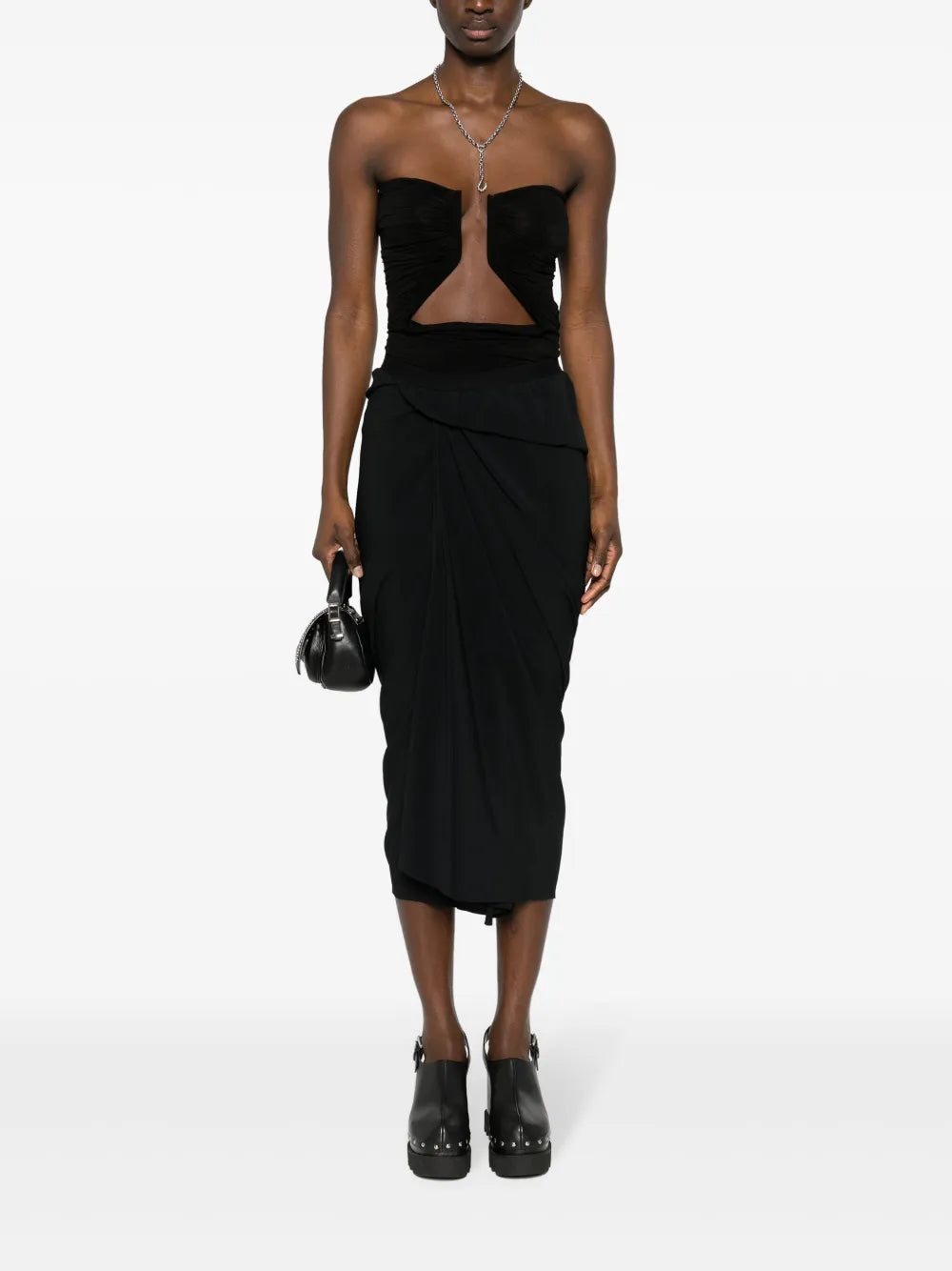 Asymmetric-Design Skirt