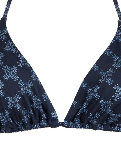 Monogram Triangle-Cup Bikini Top