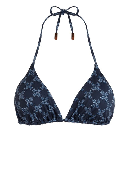 Monogram Triangle-Cup Bikini Top