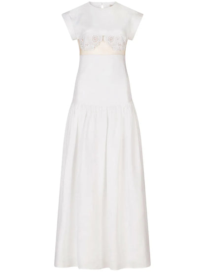 Hanane Linen Maxi Dress