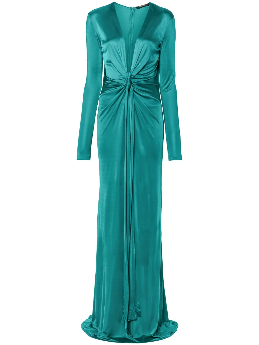 Plunging Concealedv-Neck Gown
