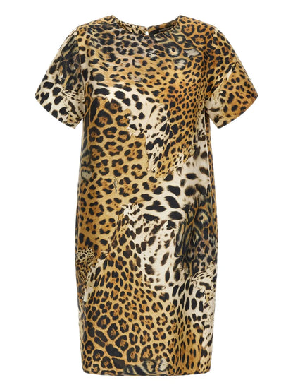 Leopard-Print Mini Dress