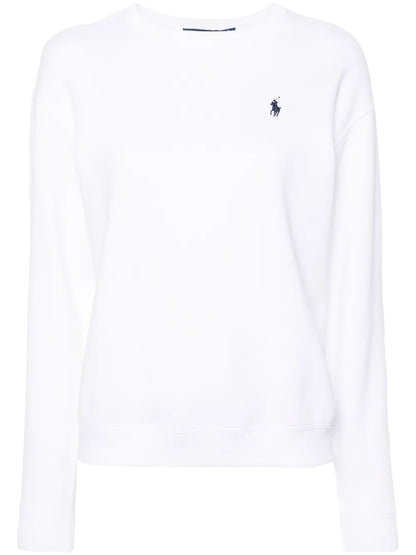 Embroidered-Logo Jersey Sweatshirt