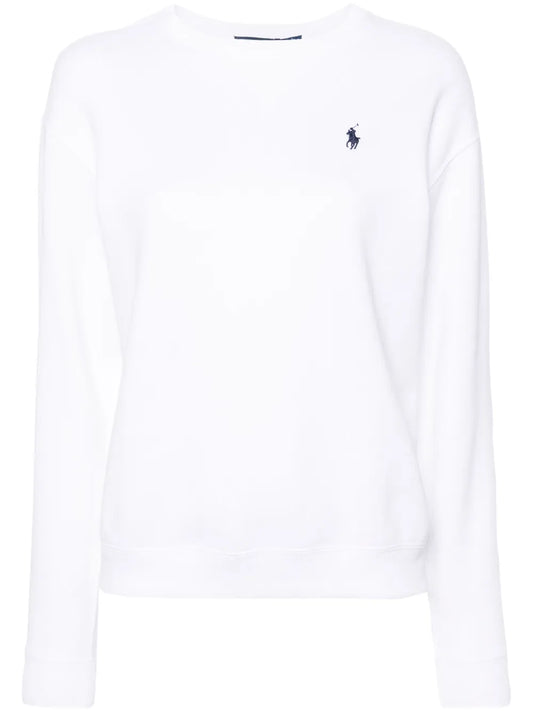 Embroidered-Logo Jersey Sweatshirt