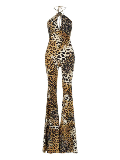 Jaguar-Print Jumpsuit
