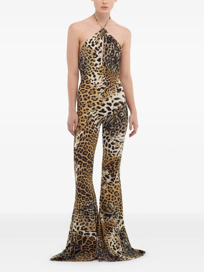 Jaguar-Print Jumpsuit