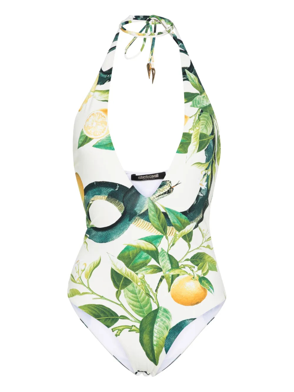 Lemon-Print One-Piece Swimsuit