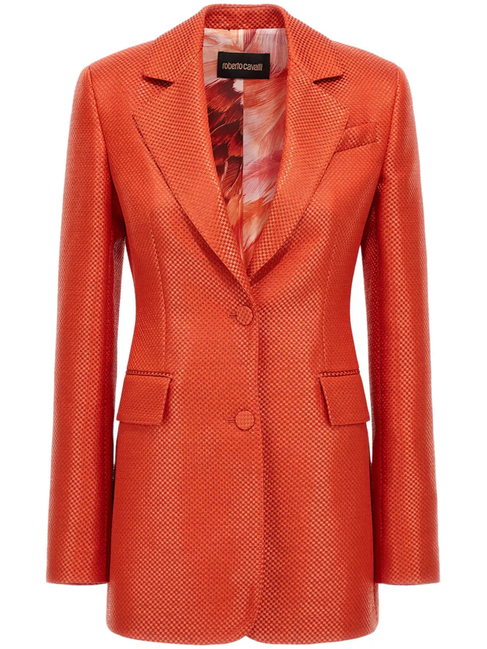Double-Breasted Textured Blazer