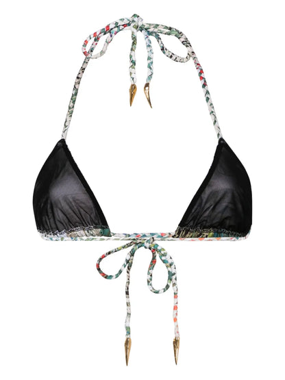 Jungle-Print Bikini Top