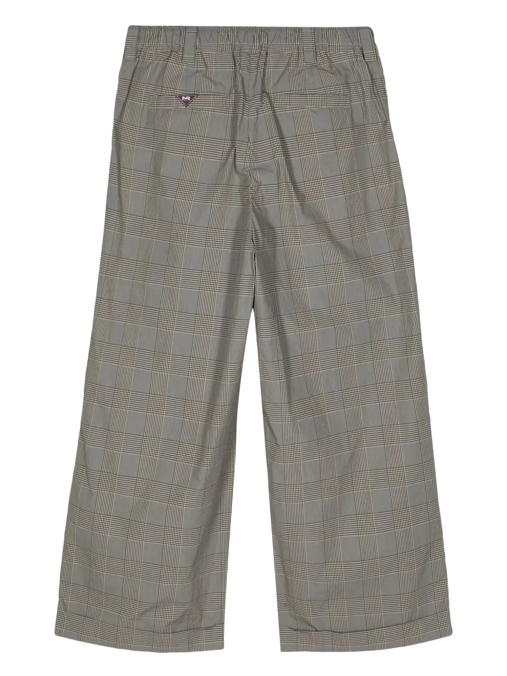 Plaid-Check Cotton Trousers