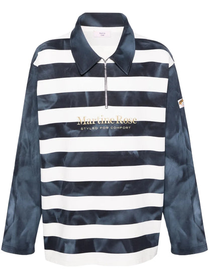 Logo-Embroidered Polo Sweatshirt