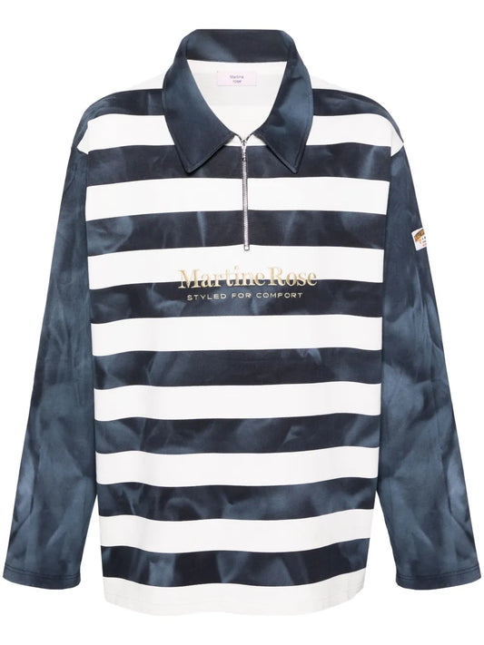Logo-Embroidered Polo Sweatshirt