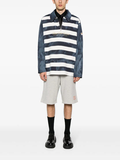 Logo-Embroidered Polo Sweatshirt