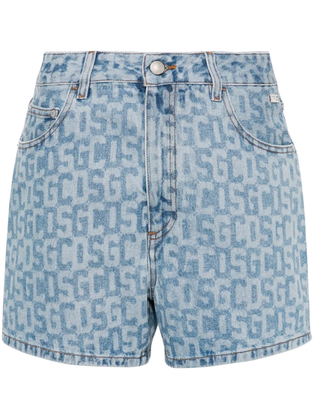 Monogram High-Rise Denim Shorts