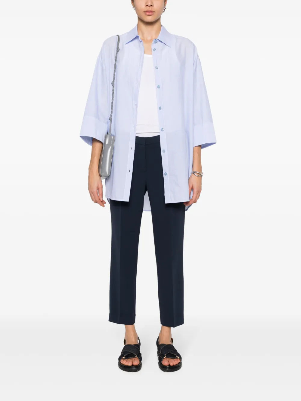 Treeca Slim Cropped Trousers