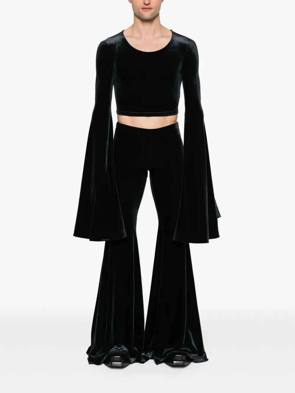 Velour Cropped Top