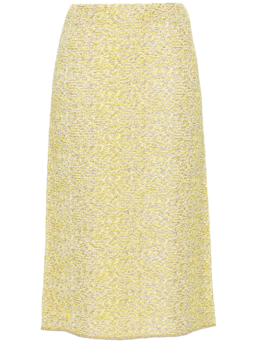 Straight Tweed Midi Skirt