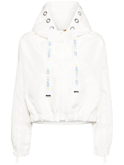Hooded Cropped Windbreaker