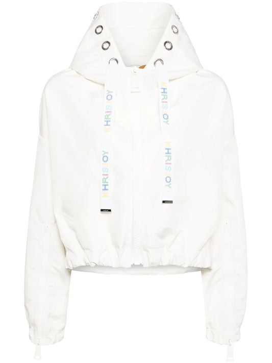 Hooded Cropped Windbreaker