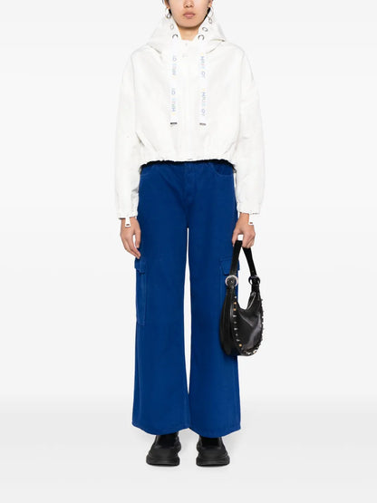 Hooded Cropped Windbreaker