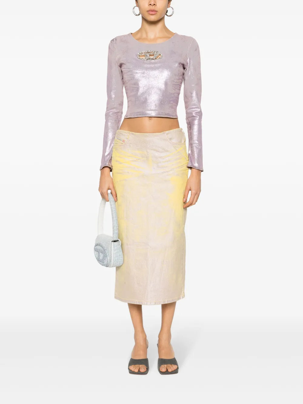De-Top1-Fsd Crystal-Embellished Top