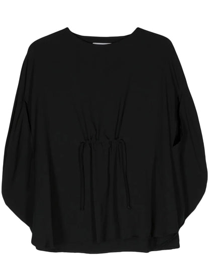 Circle Crepe Blouse