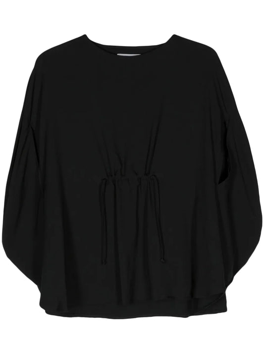Circle Crepe Blouse
