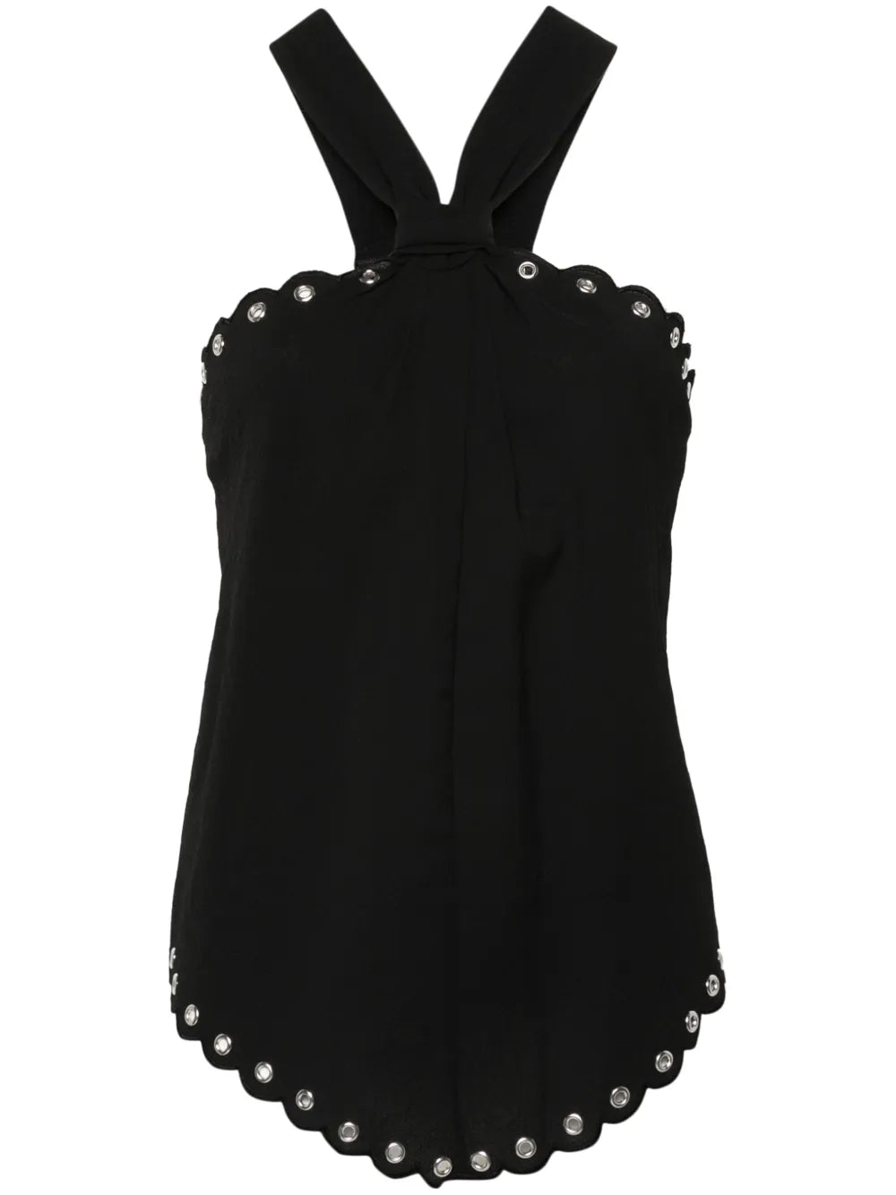 Tecles Scalloped Sleeveless Top