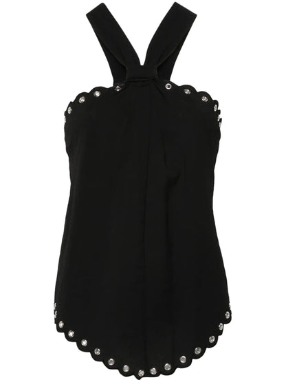 Tecles Scalloped Sleeveless Top