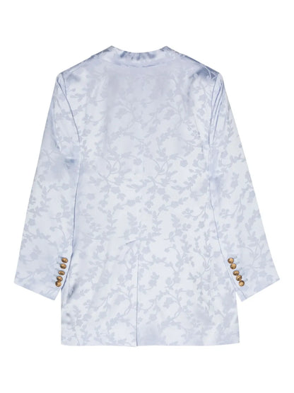 Patterned-Jacquard Blazer