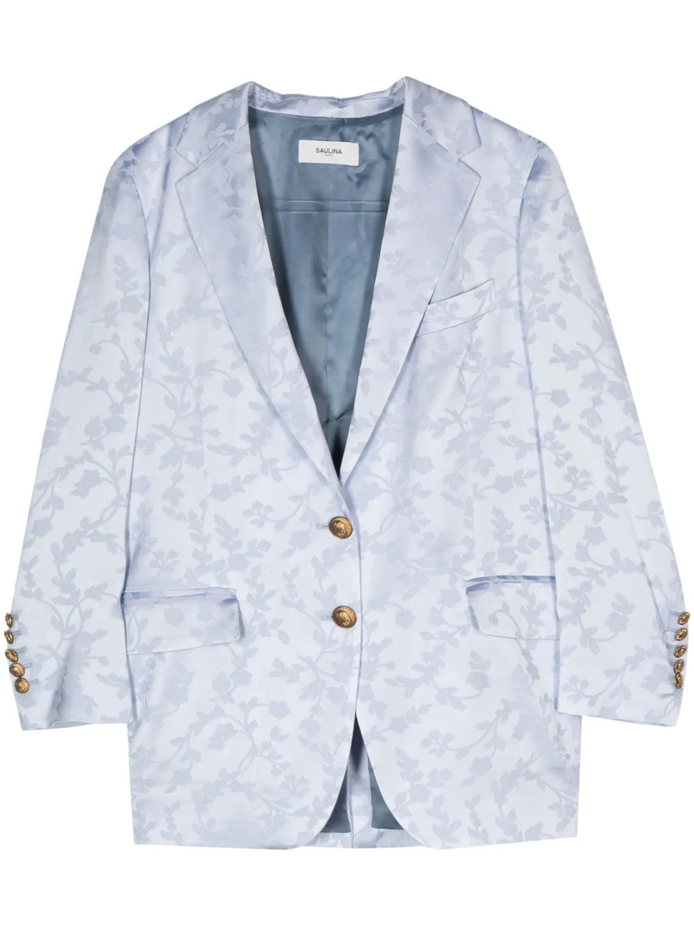 Patterned-Jacquard Blazer