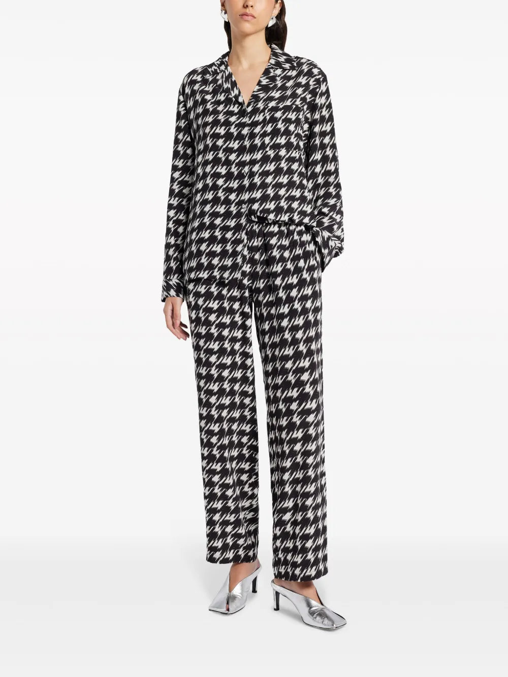 Aiden Mid-Rise Wide-Leg Trousers