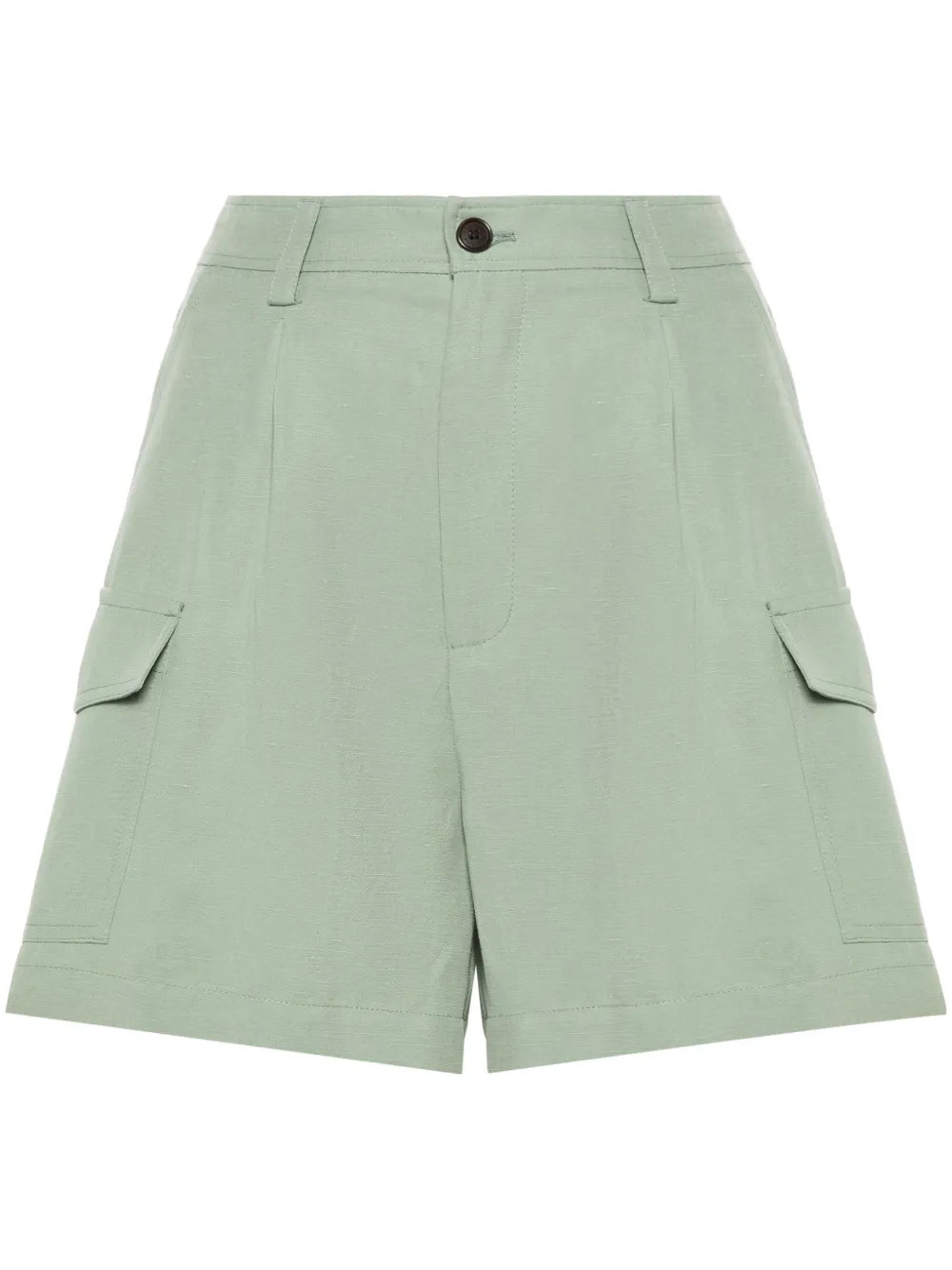 Pleated Cargo Shorts