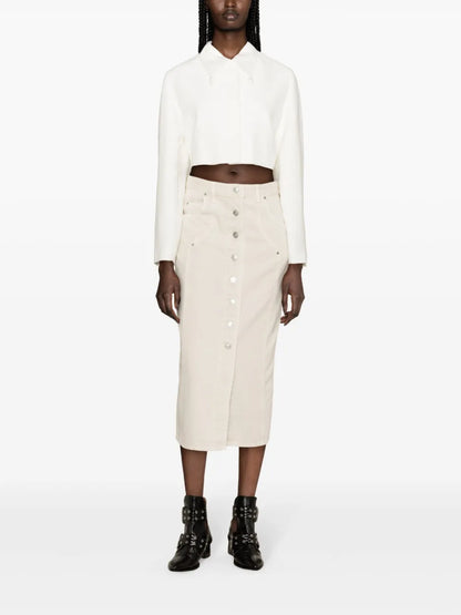Vandy Denim Midi Skirt