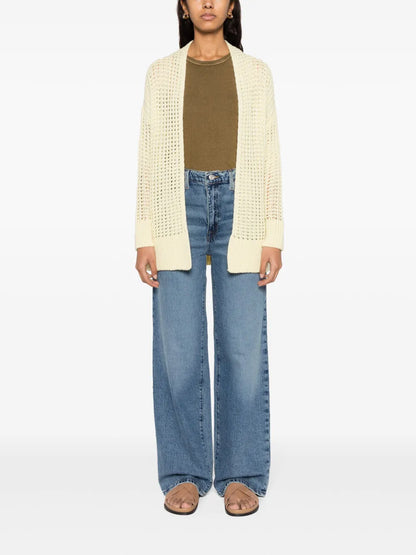 Open-Knit Cashmere Cardigan