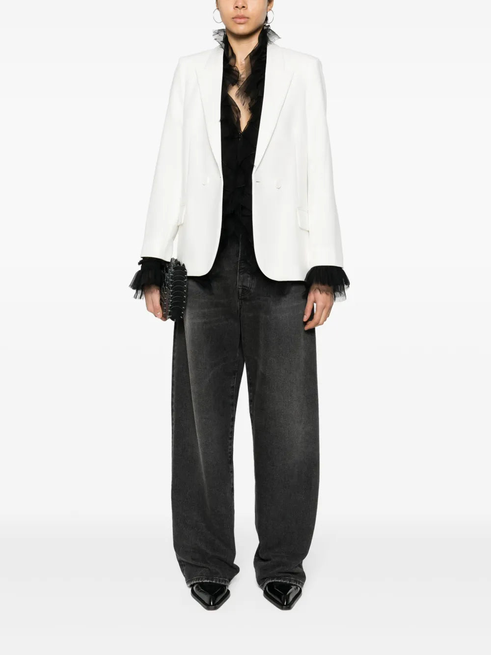 Visit Crystal-Embellished Blazer