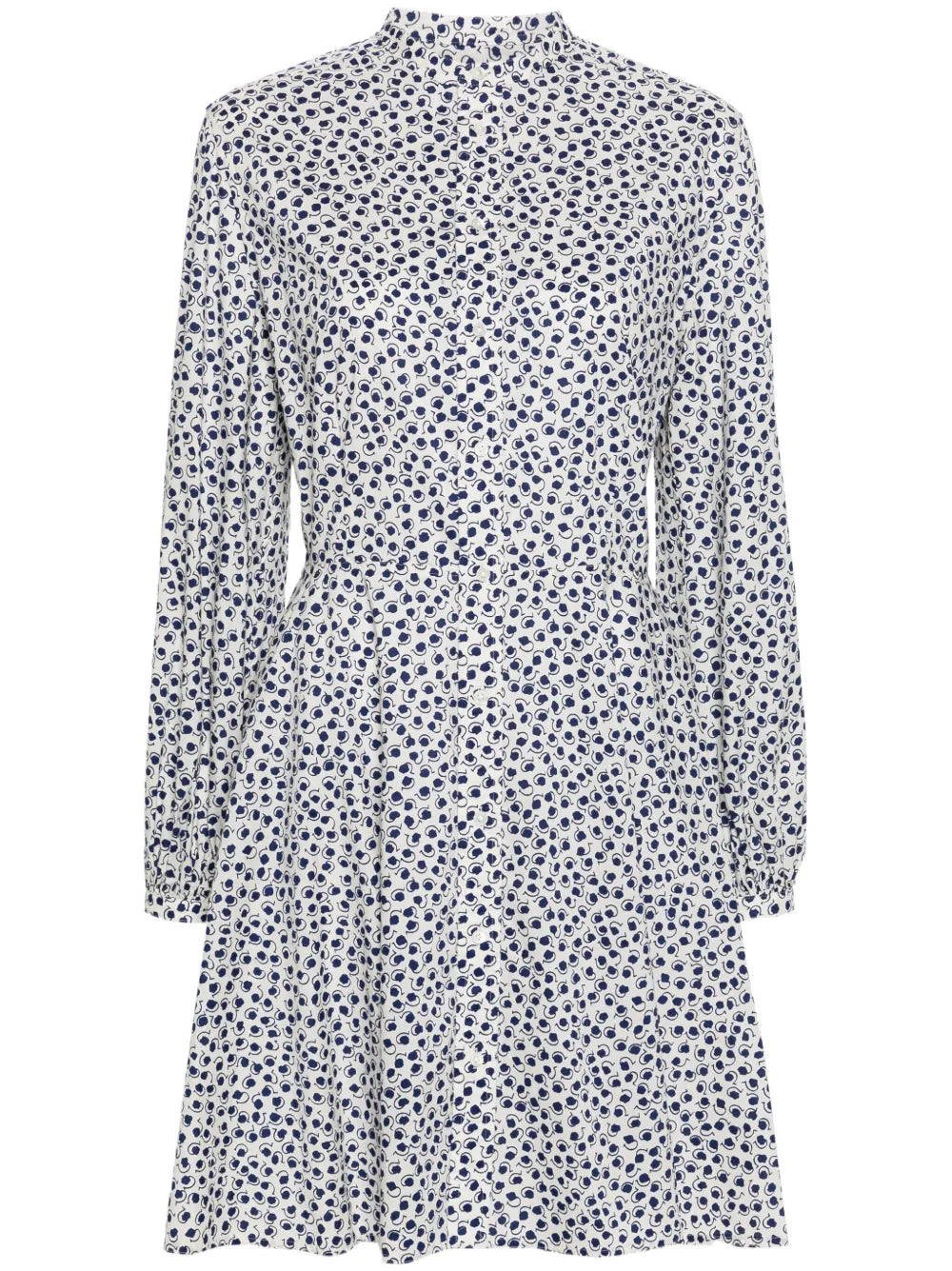 Floral-Print Cotton Shirt Minidress