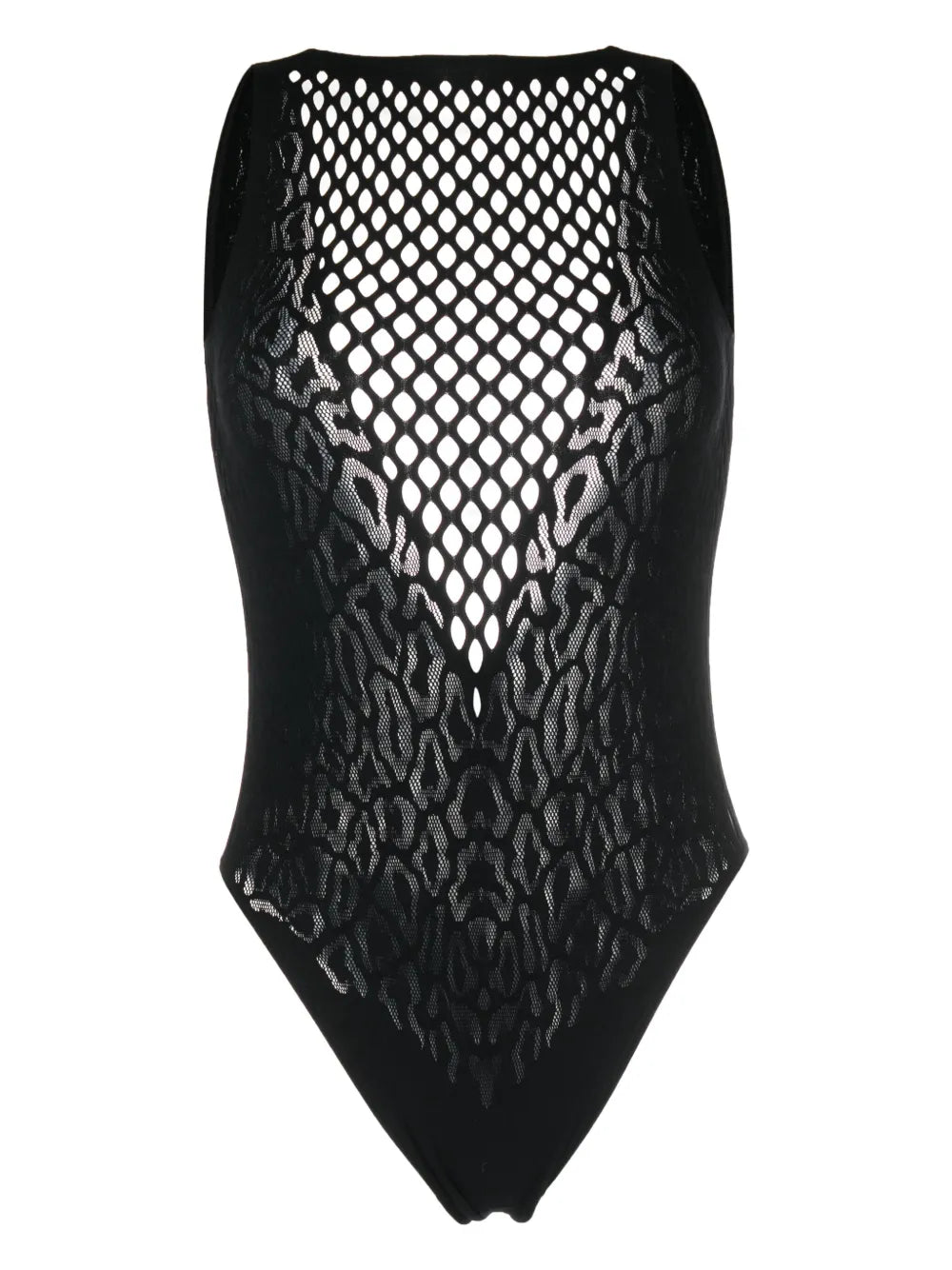 Leopard-Print Open-Back Swimsuit