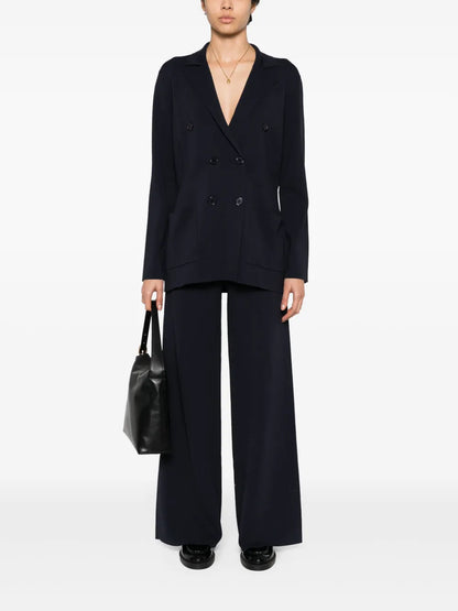 Knitted Double-Breasted Blazer