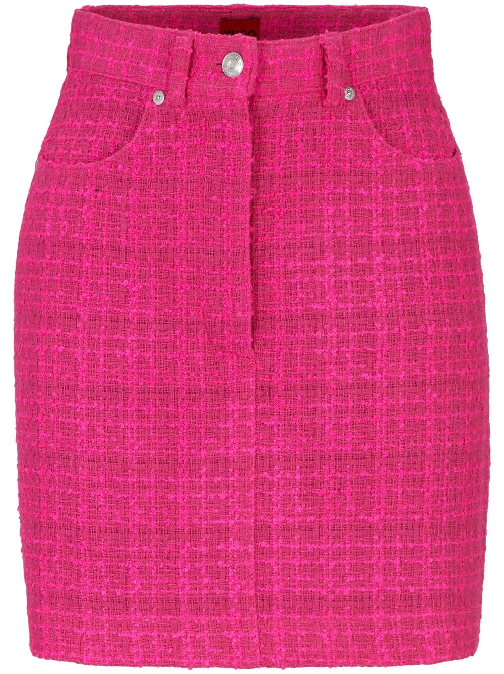 Mid-Rise Tweed Miniskirt